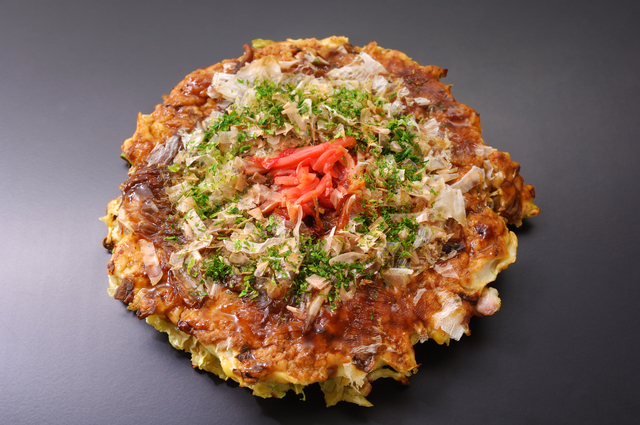 英語 Okonomiyaki 好みの具材のお好み焼きを 自分で焼いてみよう